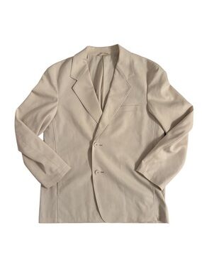 Uniqlo Ivory Single-Breasted Casual Blazer